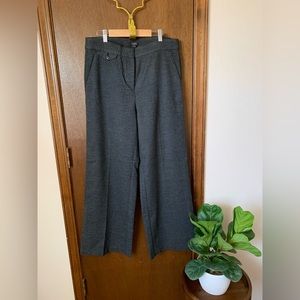 Loft dark gray wide leg trousers. Never worn. Size 6.